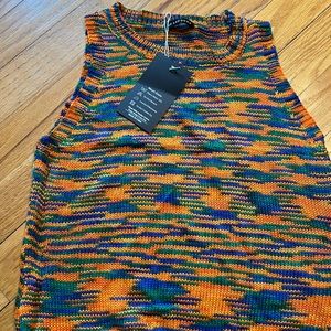 Colorful knit tank top BRAND NEW WITH TAGS